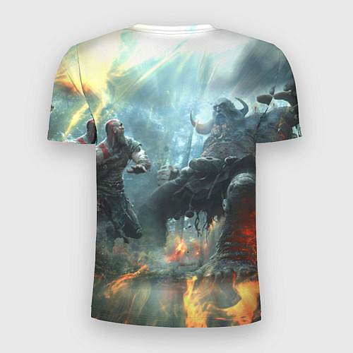 Мужская спорт-футболка God of War Fighting / 3D-принт – фото 2