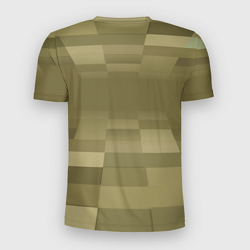 Мужская спорт-футболка Пиксельный военный фон / 3D-принт – фото 2