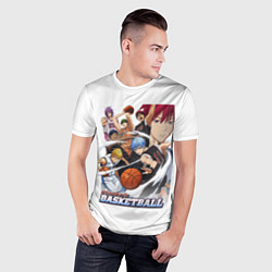 Футболка спортивная мужская Kurokos Basketball 1, цвет: 3D-принт — фото 2