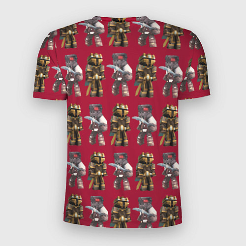 Мужская спорт-футболка Minecraft warriors pattern / 3D-принт – фото 2