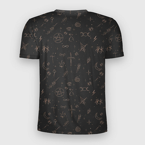 Мужская спорт-футболка Паттерн пентаграмма черный / 3D-принт – фото 2