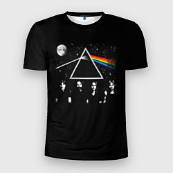 Мужская спорт-футболка PINK FLOYD LOGO ПИНК ФЛОЙД НЕБО