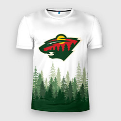 Мужская спорт-футболка Minnesota Wild, Миннесота Уайлд Лес