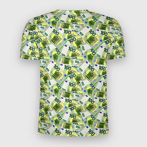 Мужская спорт-футболка Банкноты 100 Евро / 3D-принт – фото 2