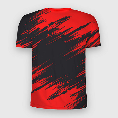 Мужская спорт-футболка Красная краска брызги / 3D-принт – фото 2