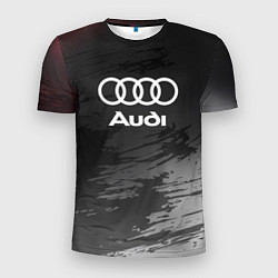 Футболка спортивная мужская Audi туман, цвет: 3D-принт