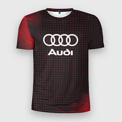 Футболка спортивная мужская Audi logo, цвет: 3D-принт