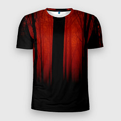 Футболка спортивная мужская Красный хоррор, цвет: 3D-принт