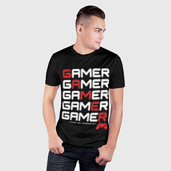 Футболка спортивная мужская GAMER - GAMER - GAMER, цвет: 3D-принт — фото 2