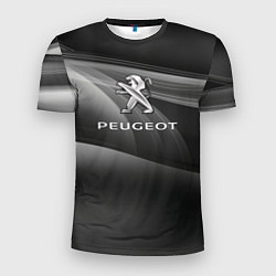 Футболка спортивная мужская Peugeot blak, цвет: 3D-принт