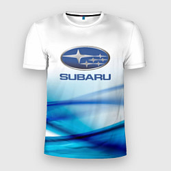 Футболка спортивная мужская Subaru Спорт текстура, цвет: 3D-принт