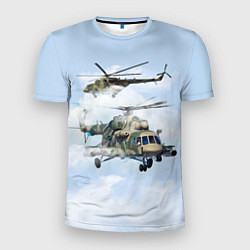 Мужская спорт-футболка Ми-8 Вертолёт