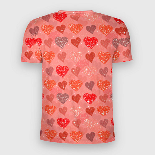 Мужская спорт-футболка Панда с сердечком день влюбленных / 3D-принт – фото 2