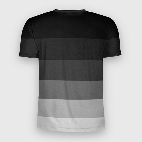 Мужская спорт-футболка Infiniti, Инфинити серый градиент / 3D-принт – фото 2