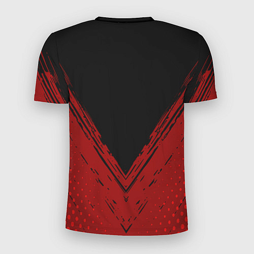 Мужская спорт-футболка Toyota Красная текстура / 3D-принт – фото 2