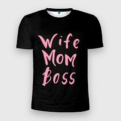 Мужская спорт-футболка Wife Mom Boss