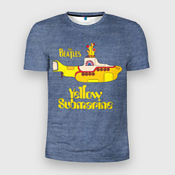 Мужская спорт-футболка On a Yellow Submarine 3D