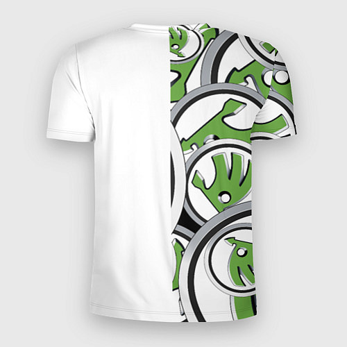 Мужская спорт-футболка Skoda Half Pattern Logo / 3D-принт – фото 2
