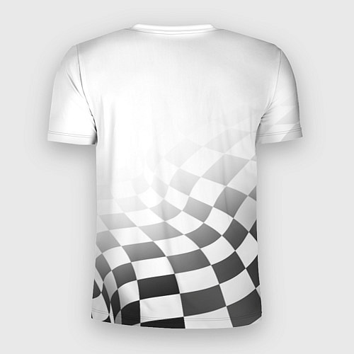 Мужская спорт-футболка Porsche Порше Финишный флаг / 3D-принт – фото 2