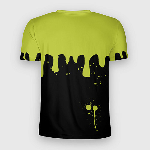 Мужская спорт-футболка Smiley Смайл Брызги / 3D-принт – фото 2