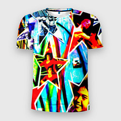 Футболка спортивная мужская Звездопадинки, цвет: 3D-принт