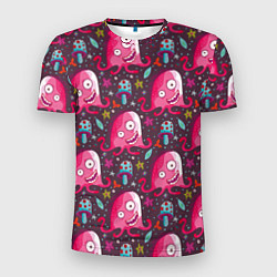 Мужская спорт-футболка Пришельцы - осьминоги