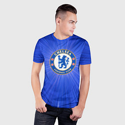 Футболка спортивная мужская Chelsea football club, цвет: 3D-принт — фото 2