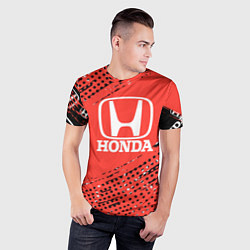 Футболка спортивная мужская HONDA хонда sport, цвет: 3D-принт — фото 2