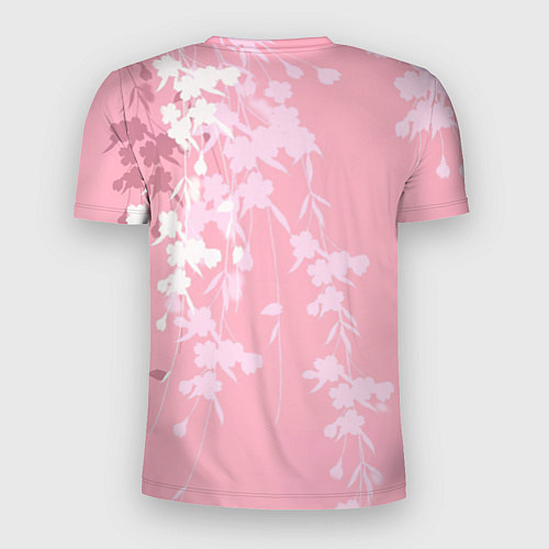 Мужская спорт-футболка Цветущая ива / 3D-принт – фото 2