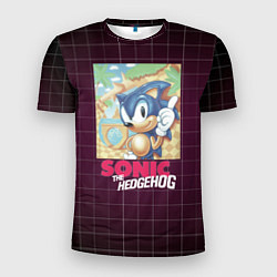 Футболка спортивная мужская Sonic The hedgehog 1991, цвет: 3D-принт