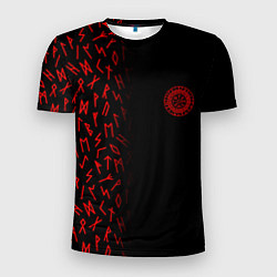 Мужская спорт-футболка Вегвизир Half runes pattern