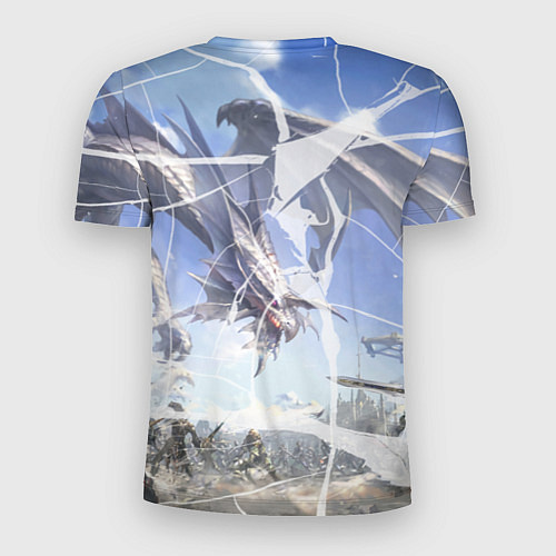 Мужская спорт-футболка Lineage dragonfight / 3D-принт – фото 2