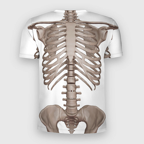 Мужская спорт-футболка Анатомия Скелет / 3D-принт – фото 2