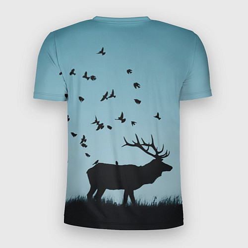 Мужская спорт-футболка Северный Олень Reindeer / 3D-принт – фото 2