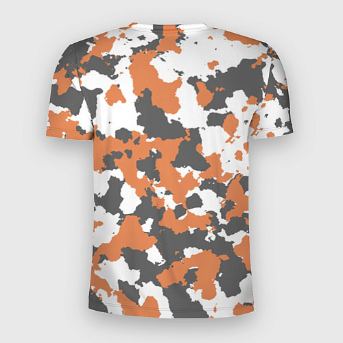Мужская спорт-футболка Orange Camo / 3D-принт – фото 2