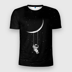 Мужская спорт-футболка Космонавт Звёзды