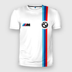 Мужская спорт-футболка БМВ 3 STRIPE BMW WHITE