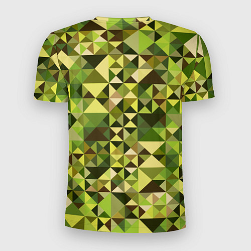 Мужская спорт-футболка Камуфляж Призма - лес / 3D-принт – фото 2