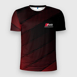 Футболка спортивная мужская AUDI RS RED SPORT, цвет: 3D-принт