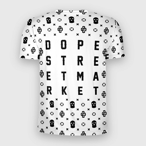 Мужская спорт-футболка Узор White Dope Street Market / 3D-принт – фото 2