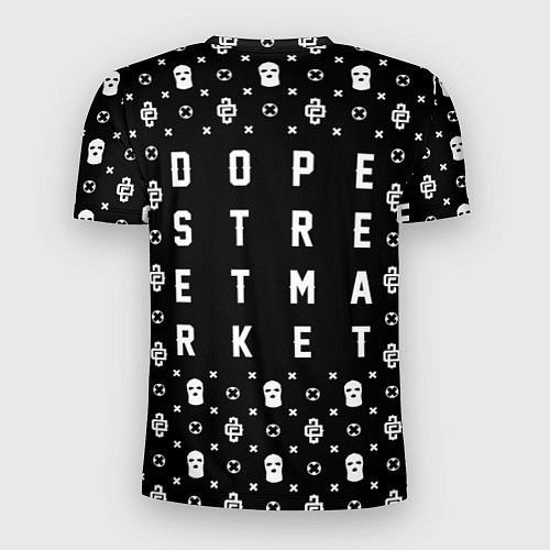 Мужская спорт-футболка Узор Black Dope Street Market / 3D-принт – фото 2