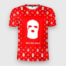 Мужская спорт-футболка Узор Red Ski Mask Dope Street Market