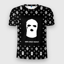 Мужская спорт-футболка Узор Black Ski Mask Dope Street Market