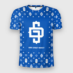 Мужская спорт-футболка Узор Blue Dope Street Market