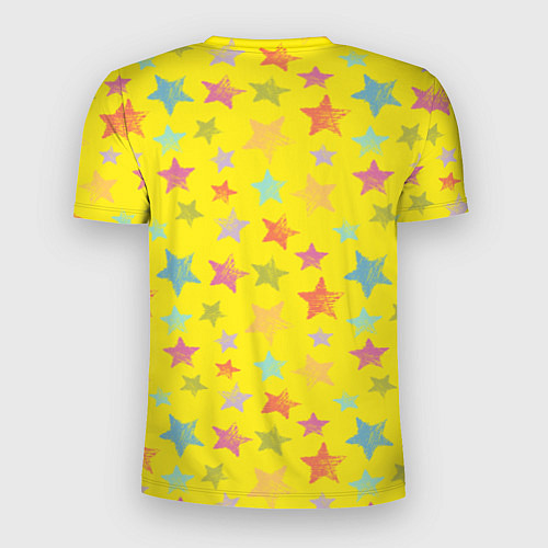 Мужская спорт-футболка Lalafanfan на фоне звезд / 3D-принт – фото 2