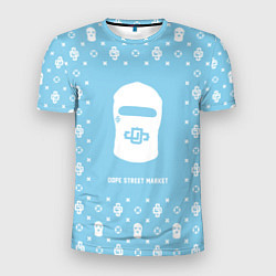 Мужская спорт-футболка Узор Sky Blue Dope Ski Mask Dope Street Market