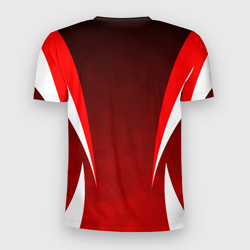 Мужская спорт-футболка MITSHUBISHI RED CAMO / 3D-принт – фото 2