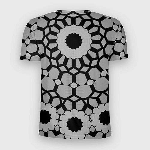 Мужская спорт-футболка Модный геометрический узор / 3D-принт – фото 2
