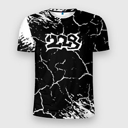 Футболка спортивная мужская 228 rap трещины, цвет: 3D-принт