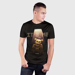 Футболка спортивная мужская Five Nights at Freddys - мишка Фредди, цвет: 3D-принт — фото 2